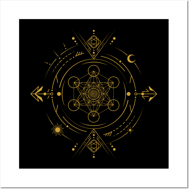 Metatron's Cube | Sacred Geometry Wall Art by CelestialStudio